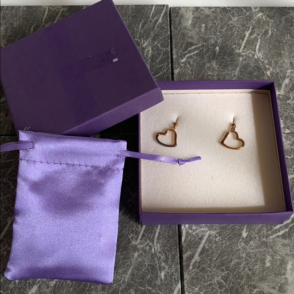 Jilco Floating Heart Earrings NWT